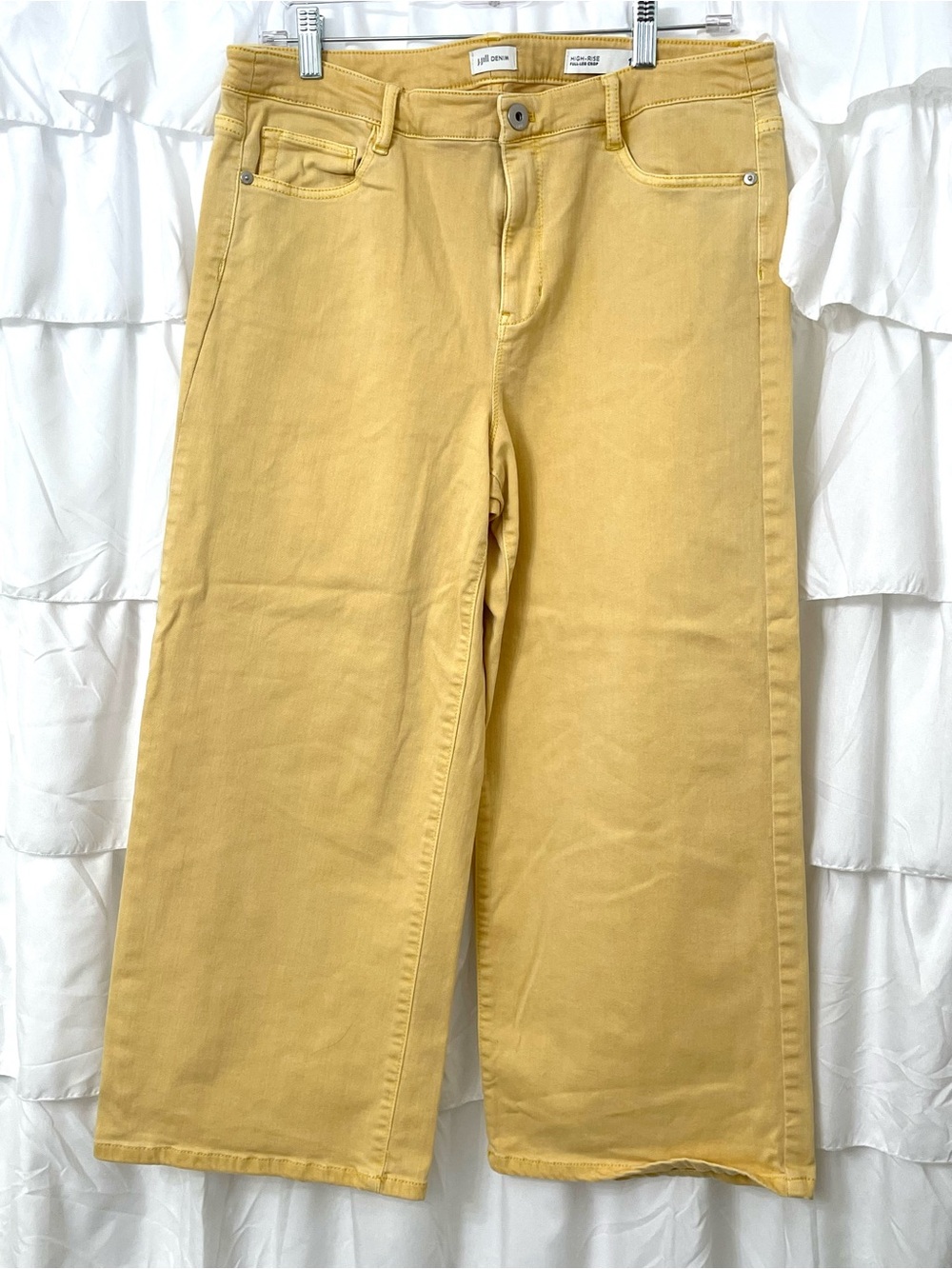 J. Jill Wide-Leg Jeans in Mustard Yellow
